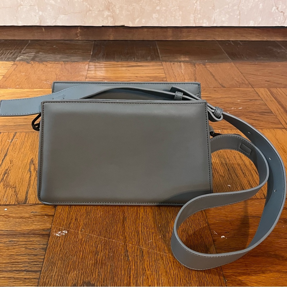 Hvisk blue vegan leather crossbody bag